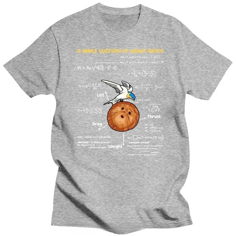 Men's T-Shirts A Simple Question Math Teacher Creative Monty Python Cotton T Shirt Unisex Tshirt Fitness Tees Tops Clothing